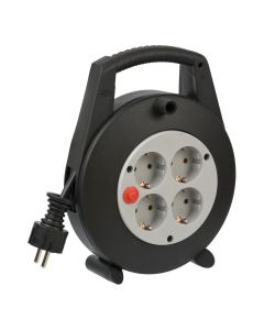 Brennenstuhl Vario Line Kabelbox, 4-fach, schwarz/lichtgrau, 5 m, H05VV-F 3G1,5