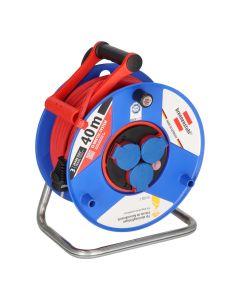 Brennenstuhl Garant Bretec IP44 Kabelrolle, 40 m, H07RN-F 3G1,5, 3 Schuko-Steckdosen